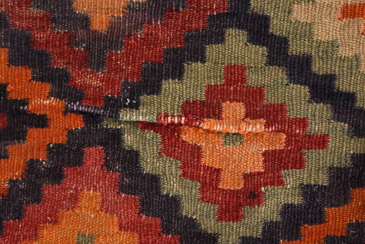 5' x 10' Hand Woven Kilim Fars Wool Runner Rug