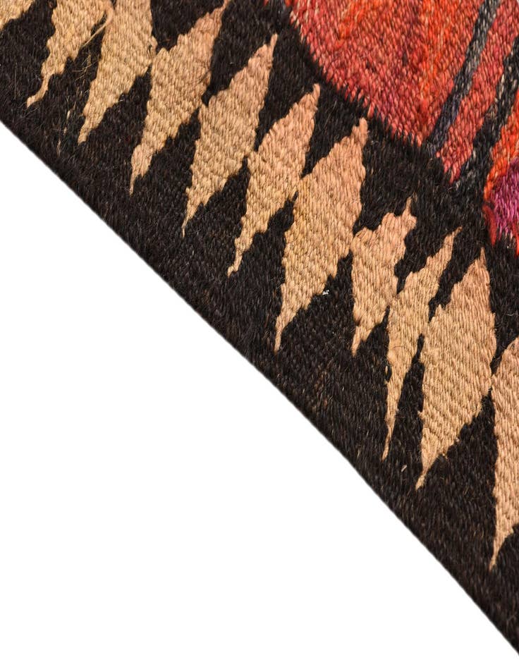 Detail image of 4' 4 x 9' 5  Hand Woven Kilim Fars Wool Runner Rug