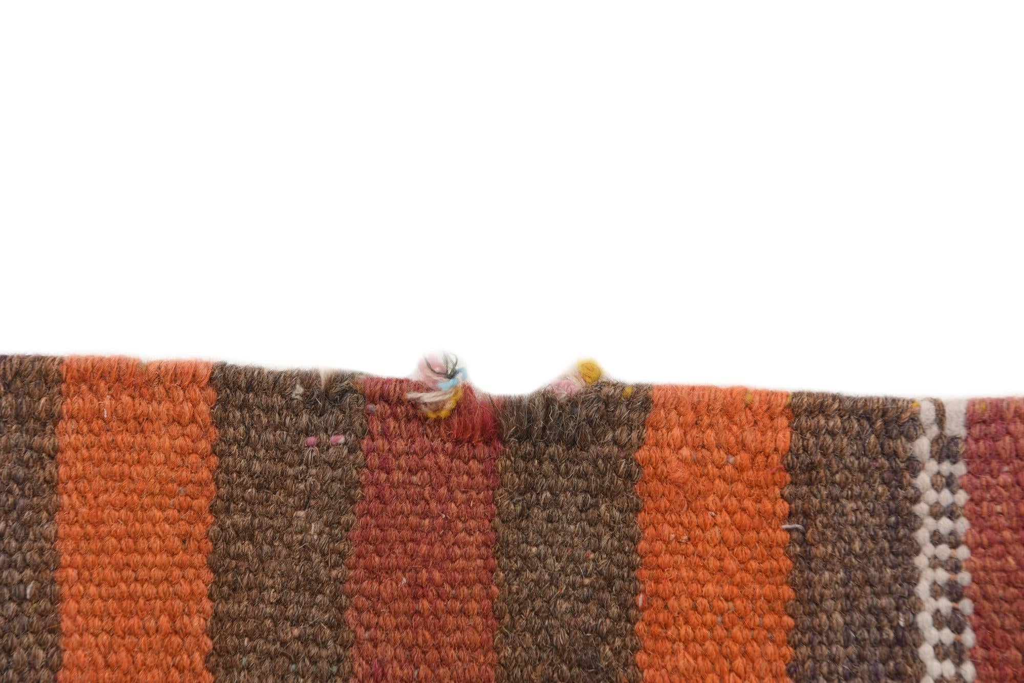 4' 1 x 12' 9 Hand Woven Kilim Modern Wool Runner Rug
