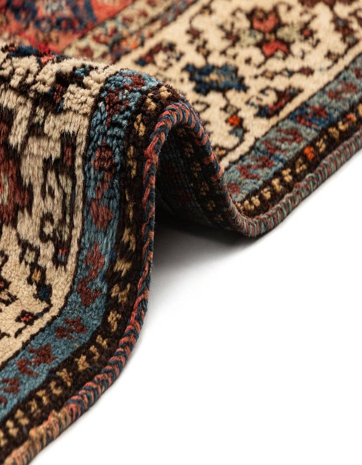 Detail image of 4' 4 x 9' 9 Hand Knotted Malayer Oriental Wool Runner Rug