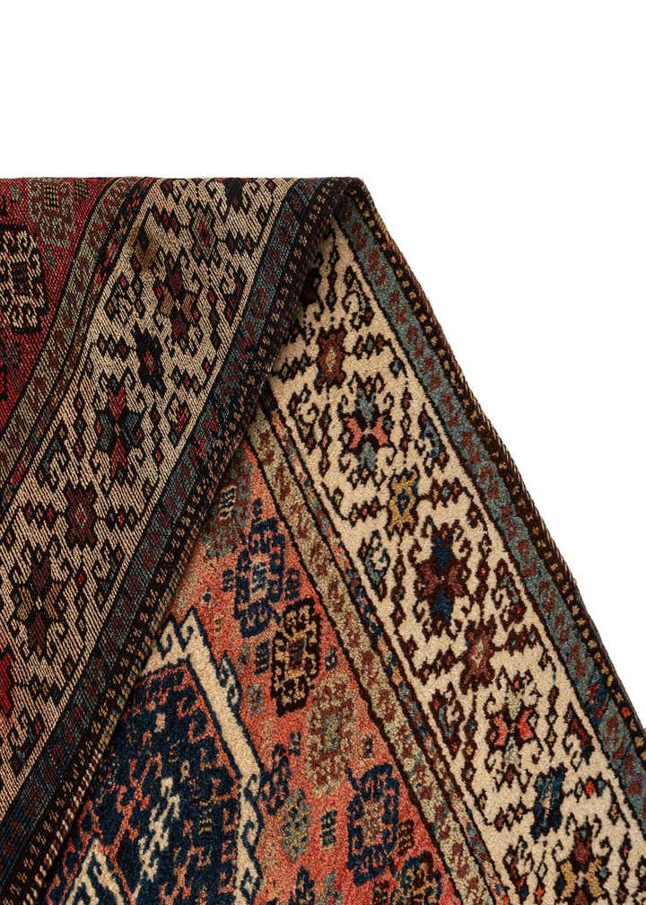 4' 4 x 9' 9 Hand Knotted Malayer Oriental Wool Runner Rug