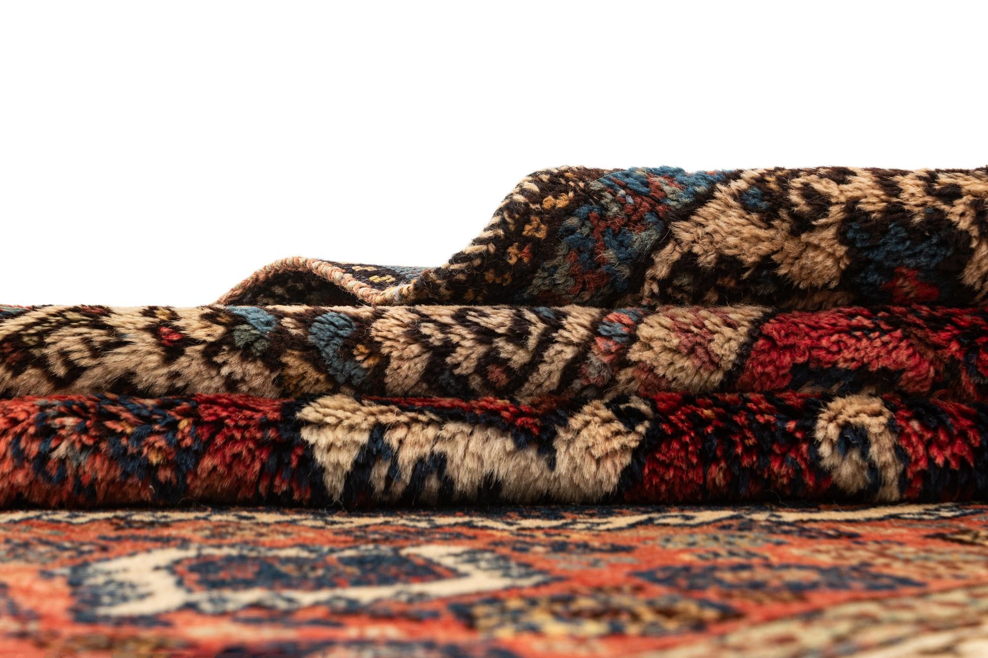 4' 4 x 9' 9 Hand Knotted Malayer Oriental Wool Runner Rug