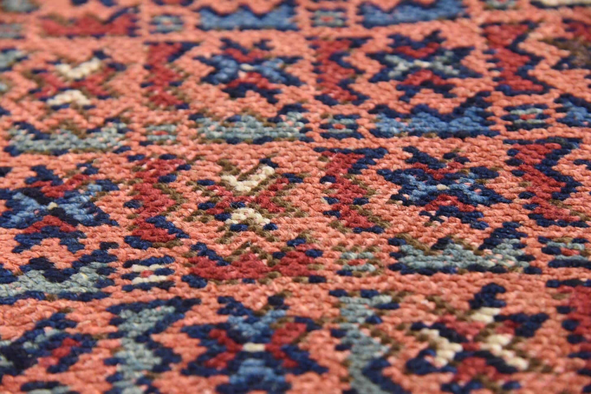 4' 5 x 10' 10 Hand Knotted Malayer Persian Wool Runner Rug