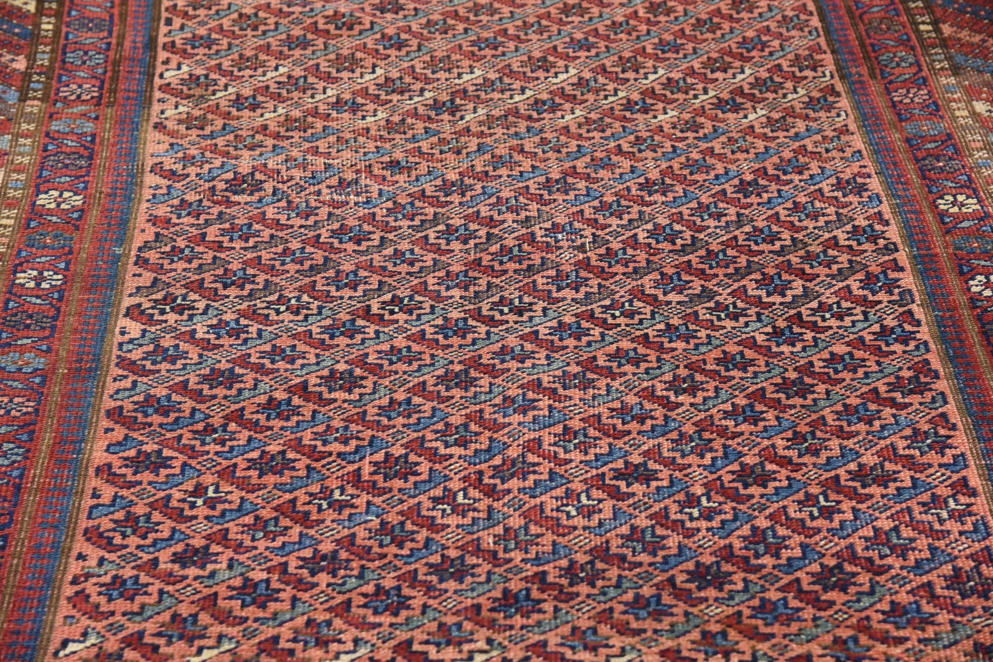 4' 5 x 10' 10 Hand Knotted Malayer Persian Wool Runner Rug