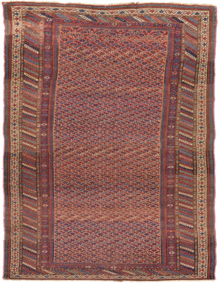 Detail image of 4' 5 x 10' 10 Hand Knotted Malayer Persian Wool Runner Rug
