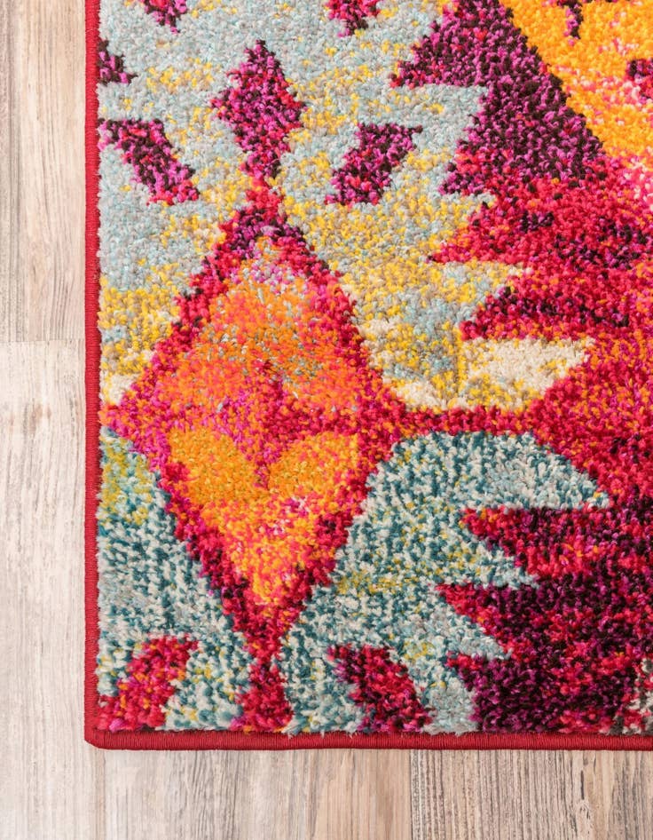 Detail image of 2' 2 x 6' 9 Washable Mesa Runner Rug
