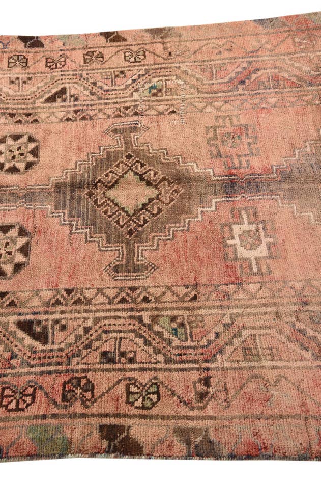 Detail image of 4' 3 x 8' 4 Hand Knotted Meshkin Persian Wool Runner Rug