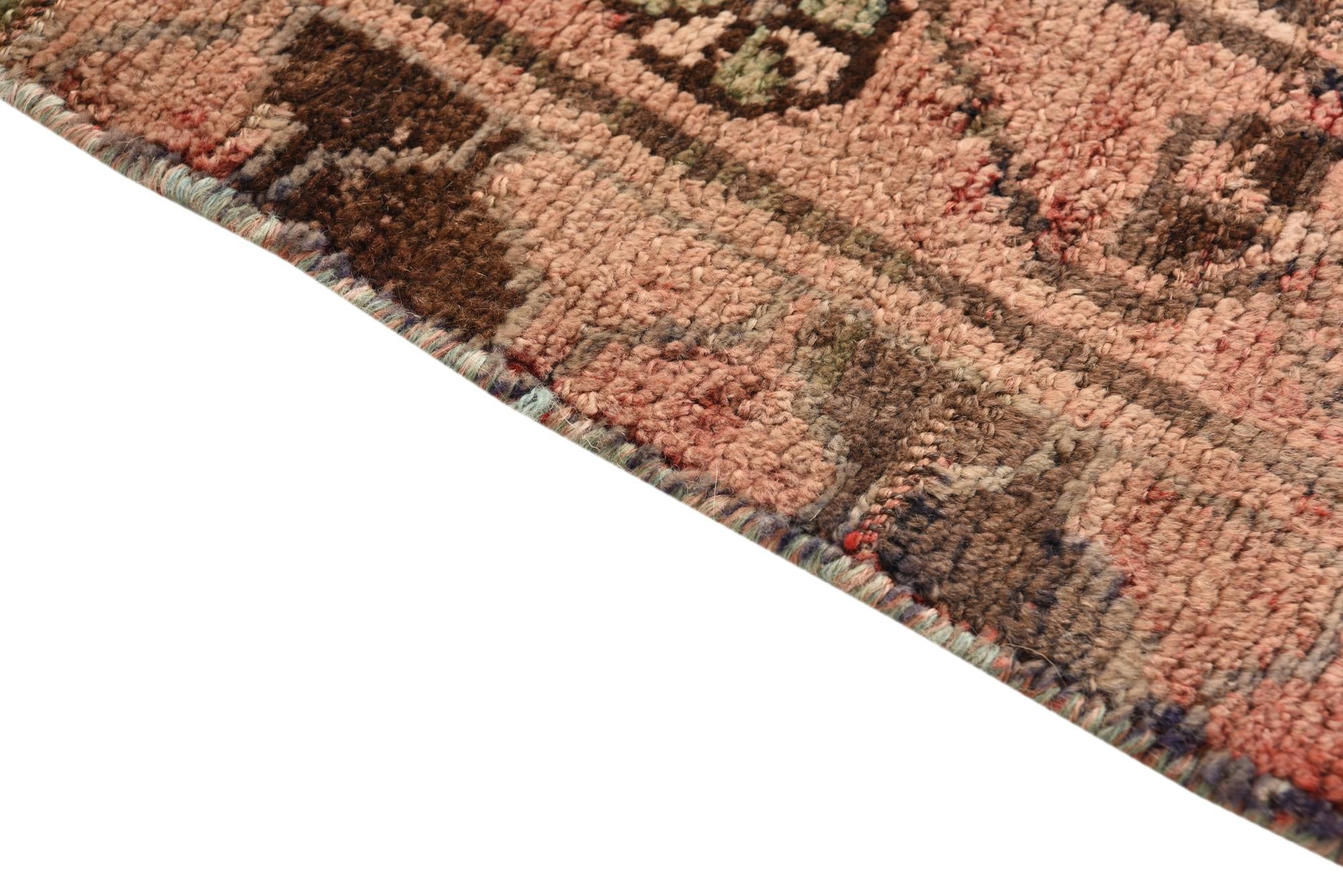 4' 3 x 8' 4 Hand Knotted Meshkin Persian Wool Runner Rug