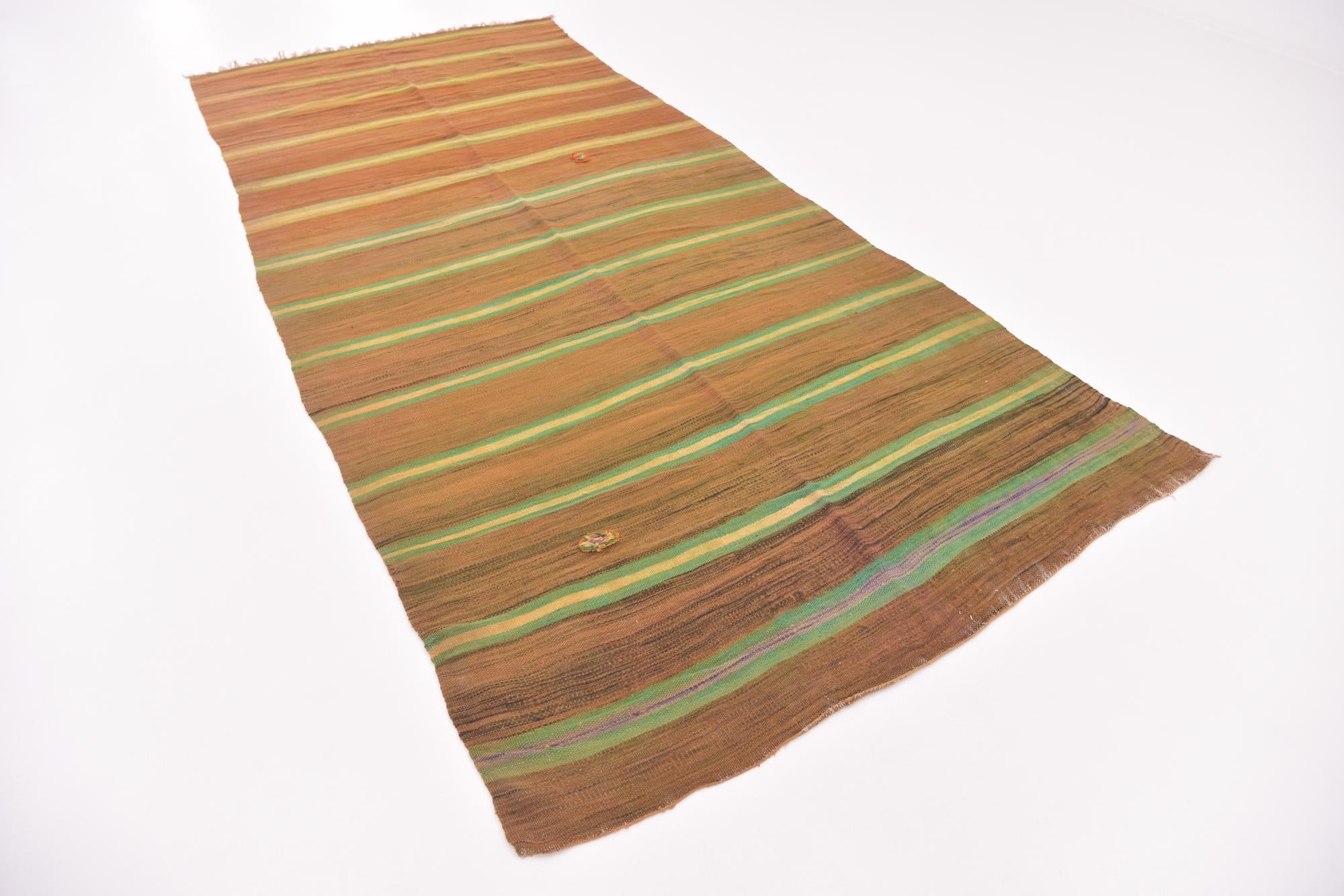 5' 3 x 11' 2 Hand Knotted Moroccan Wool Runner Rug
