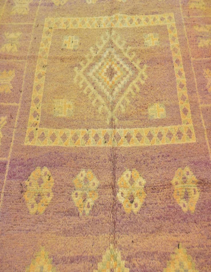 Detail image of 6' 3 x 15' 3 Hand Knotted Moroccan Wool Runner Rug