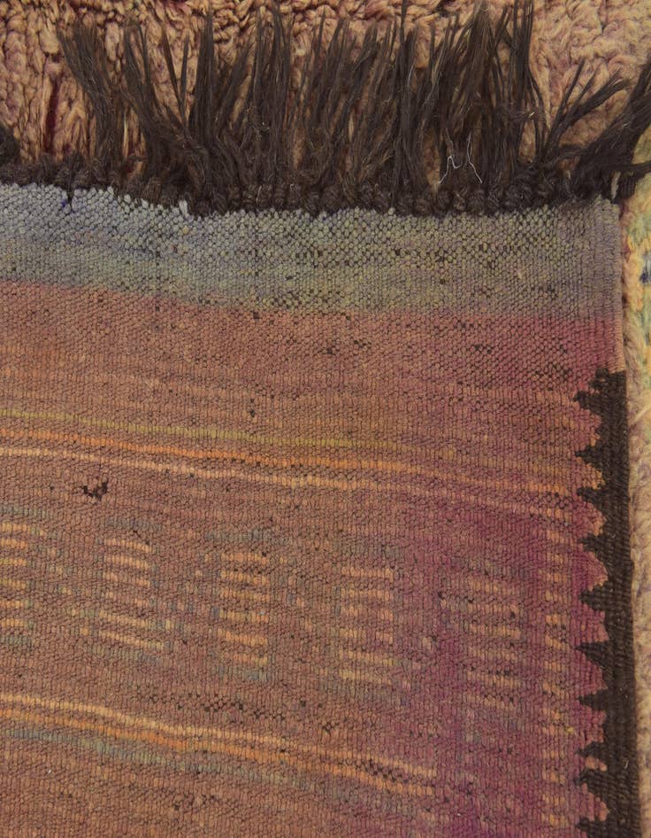 Detail image of 6' 4 x 15' 9  Hand Knotted Moroccan Wool Runner Rug