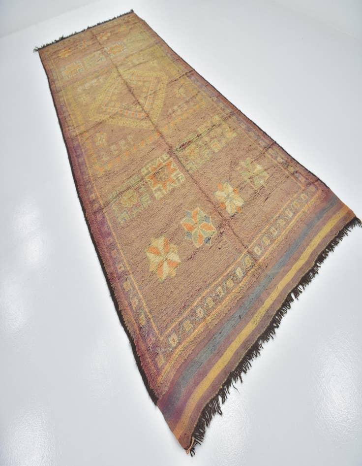 Detail image of 6' 4 x 15' 9  Hand Knotted Moroccan Wool Runner Rug