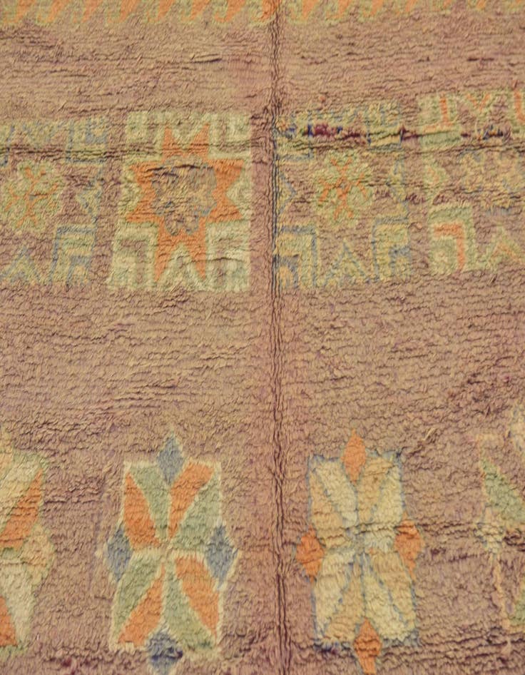 Detail image of 6' 4 x 15' 9  Hand Knotted Moroccan Wool Runner Rug