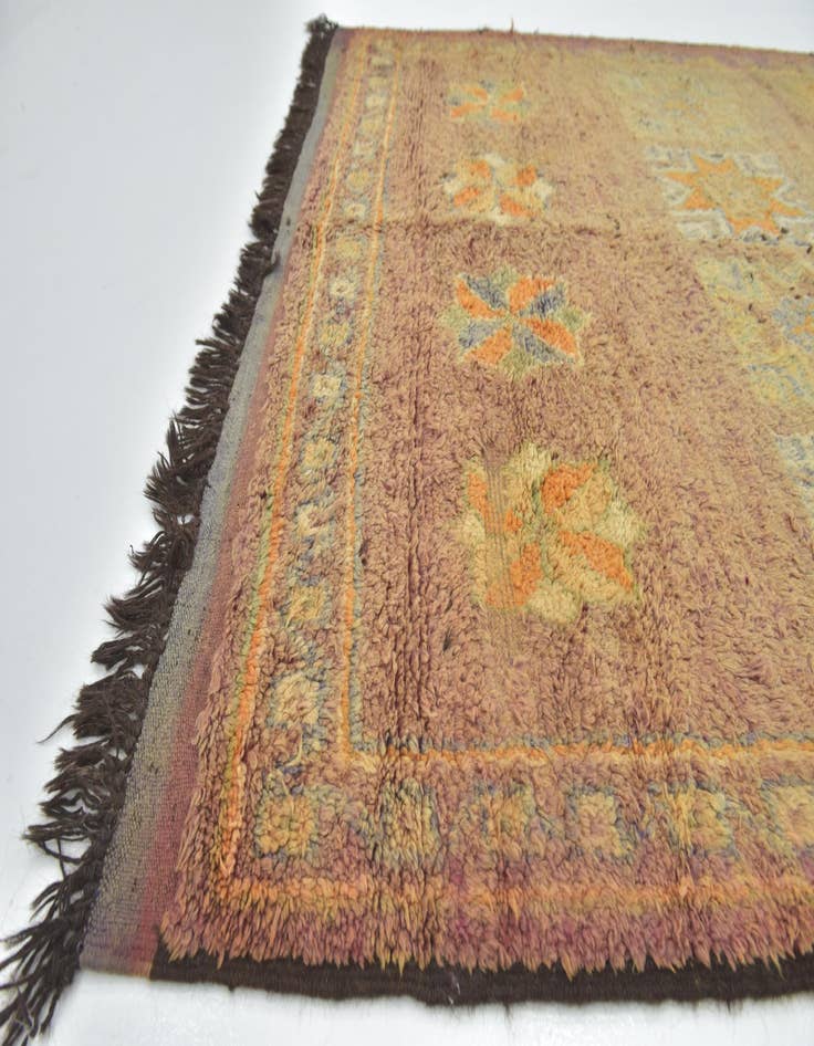 Detail image of 6' 4 x 15' 9  Hand Knotted Moroccan Wool Runner Rug
