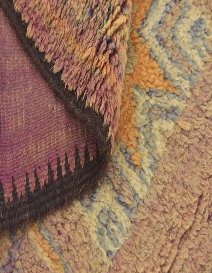 Detail image of 6' 4 x 15' 9  Hand Knotted Moroccan Wool Runner Rug