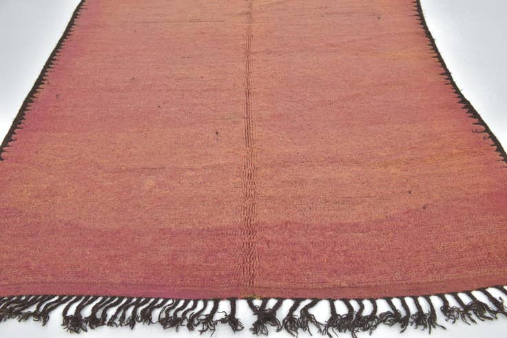 Detail image of 6' 2 x 13' 2 Hand Knotted Moroccan Wool Runner Rug