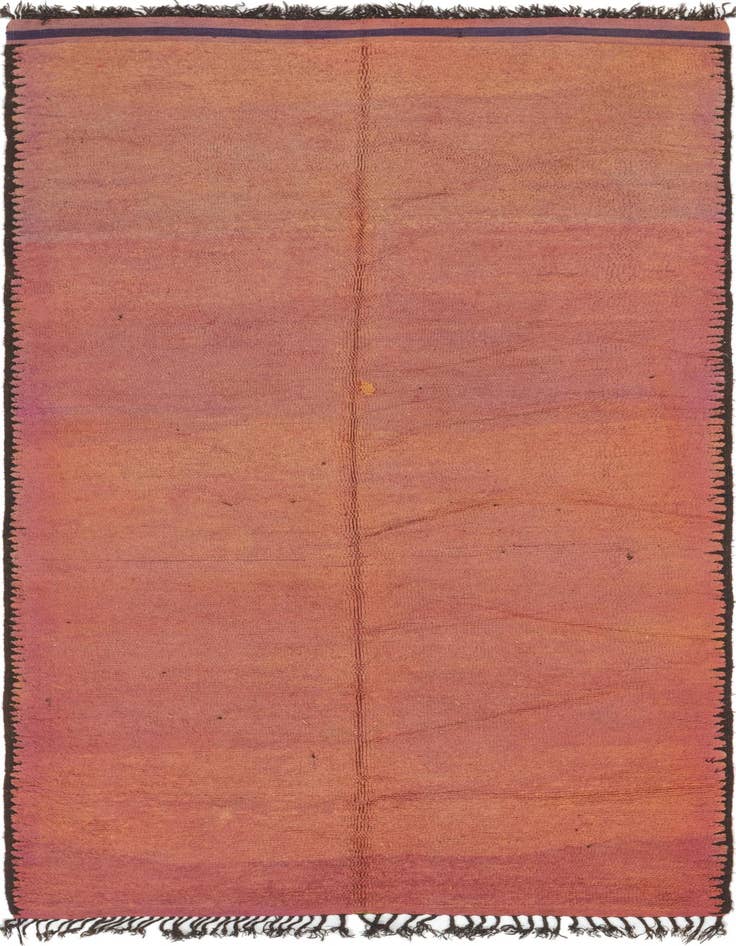 Detail image of 6' 2 x 13' 2 Hand Knotted Moroccan Wool Runner Rug