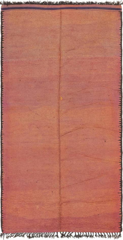 Detail image of 6' 2 x 13' 2 Hand Knotted Moroccan Wool Runner Rug