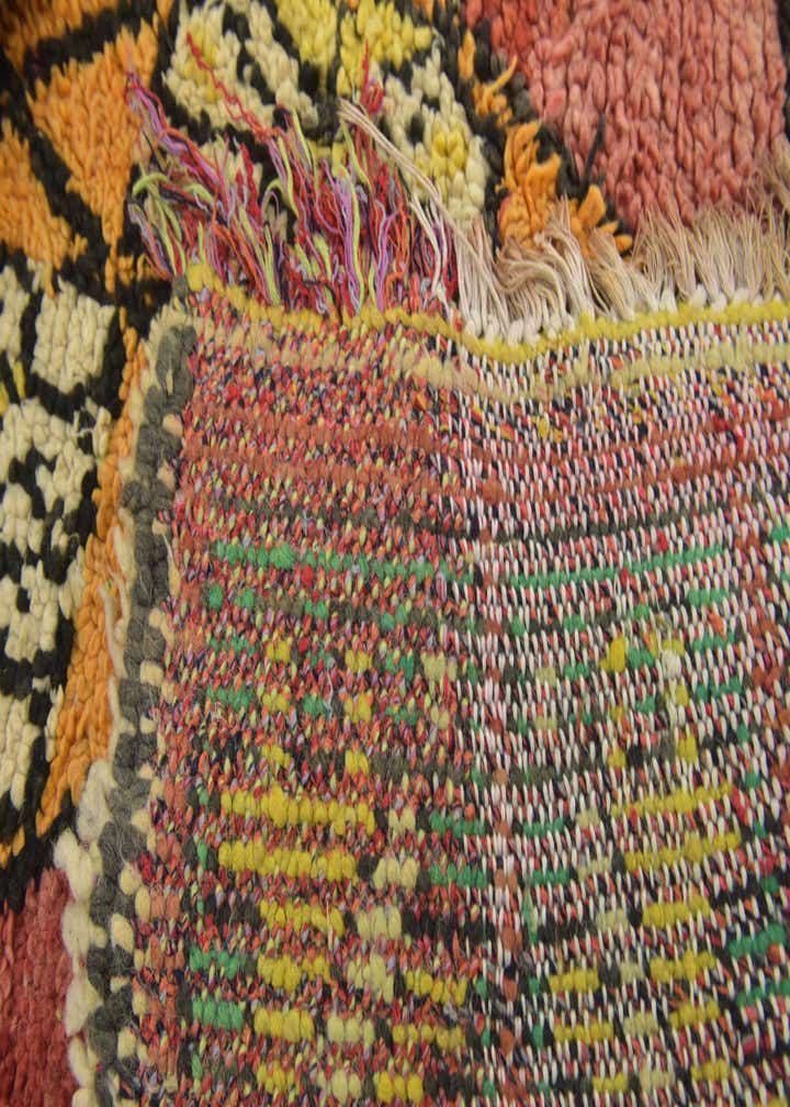 4' 3 x 8' Hand Knotted Moroccan Wool Runner Rug