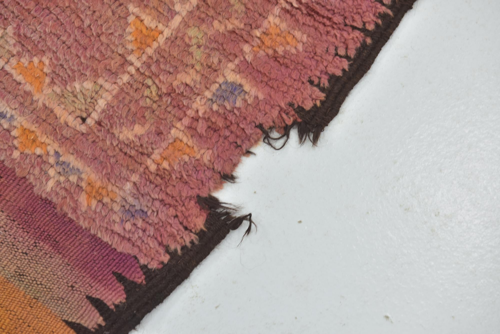 7' x 16' Hand Knotted Moroccan Wool Runner Rug