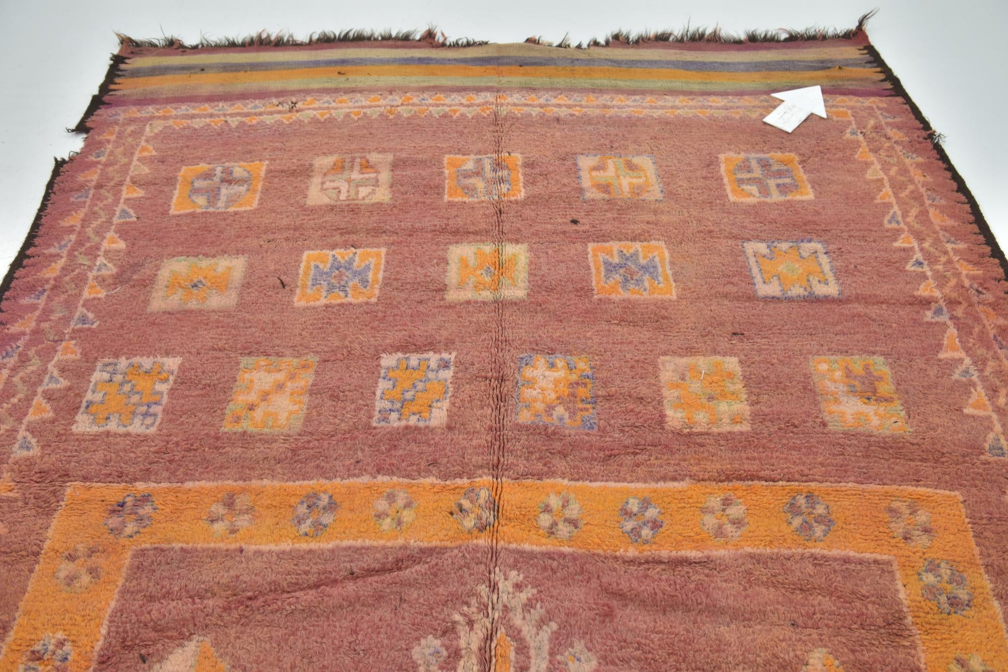 7' x 16' Hand Knotted Moroccan Wool Runner Rug