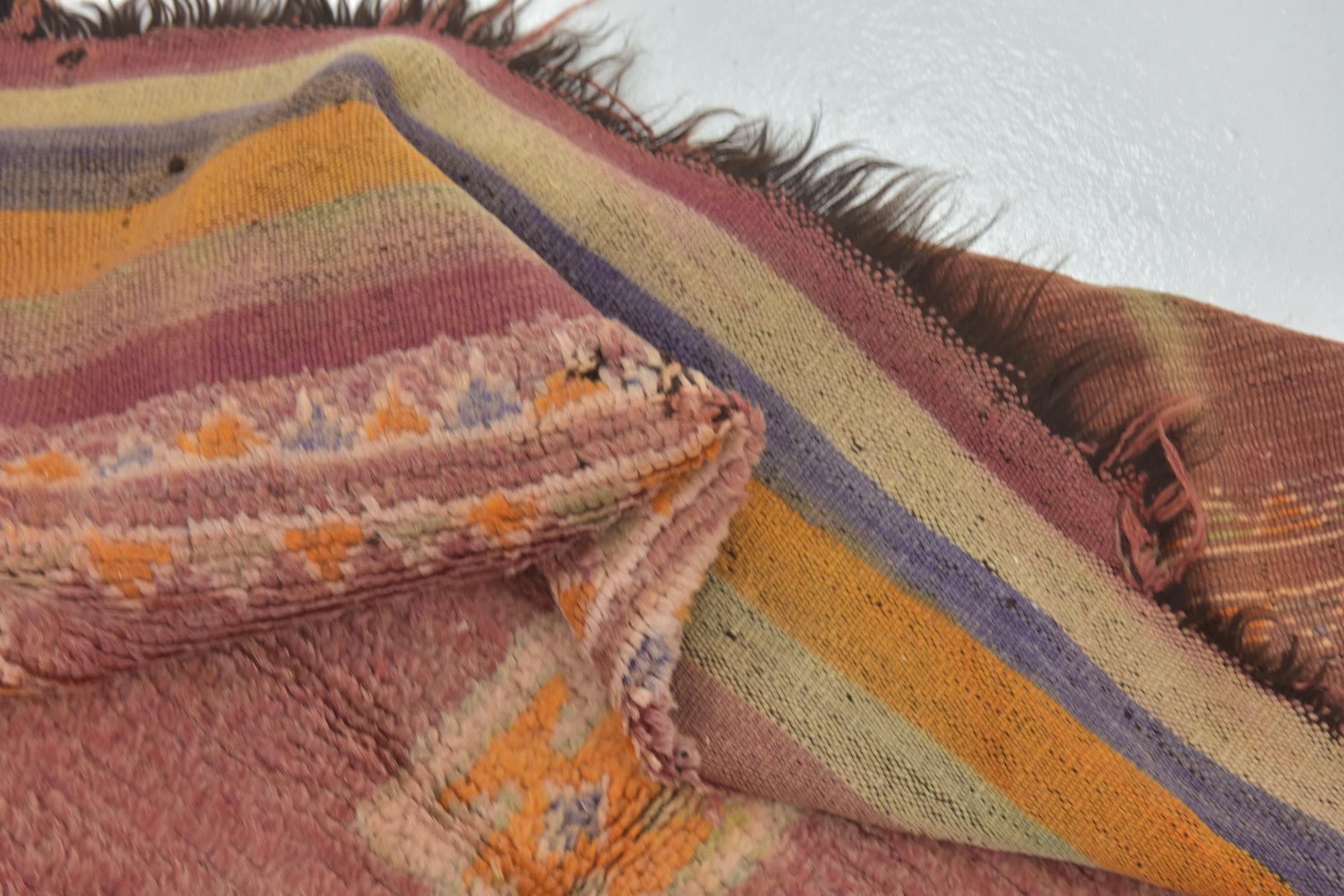 7' x 16' Hand Knotted Moroccan Wool Runner Rug