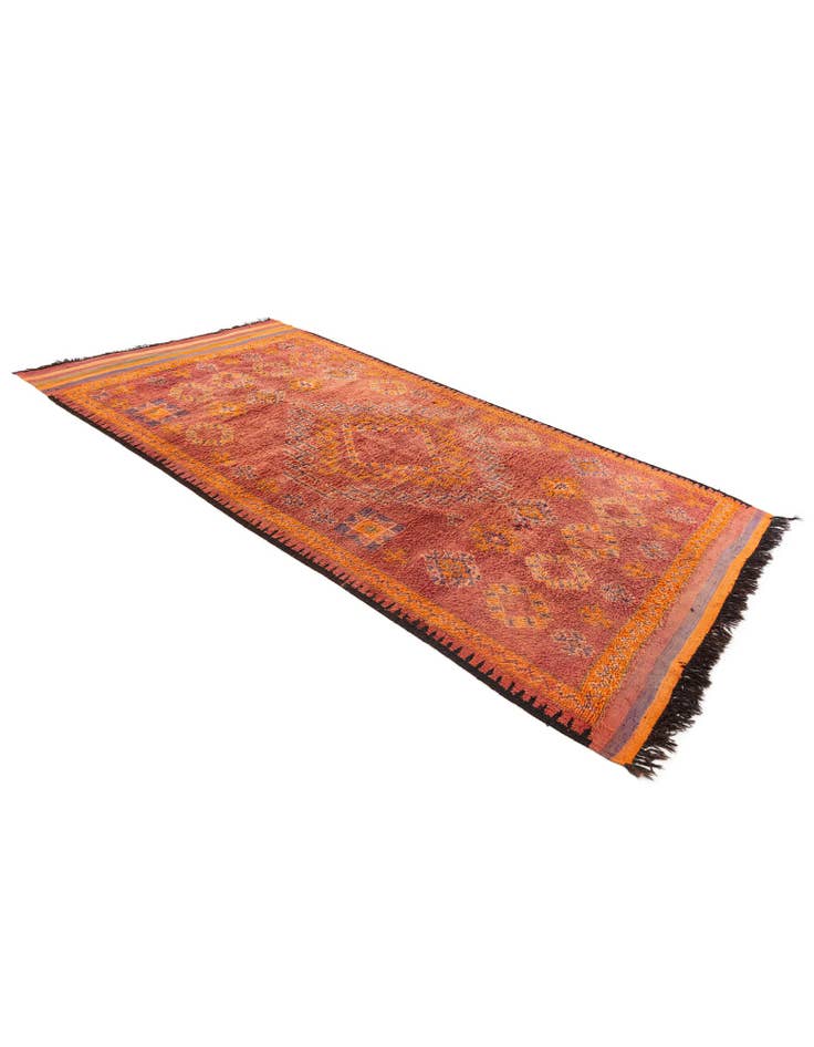 Detail image of 6' 5 x 12' 5 Hand Knotted Moroccan Wool Runner Rug
