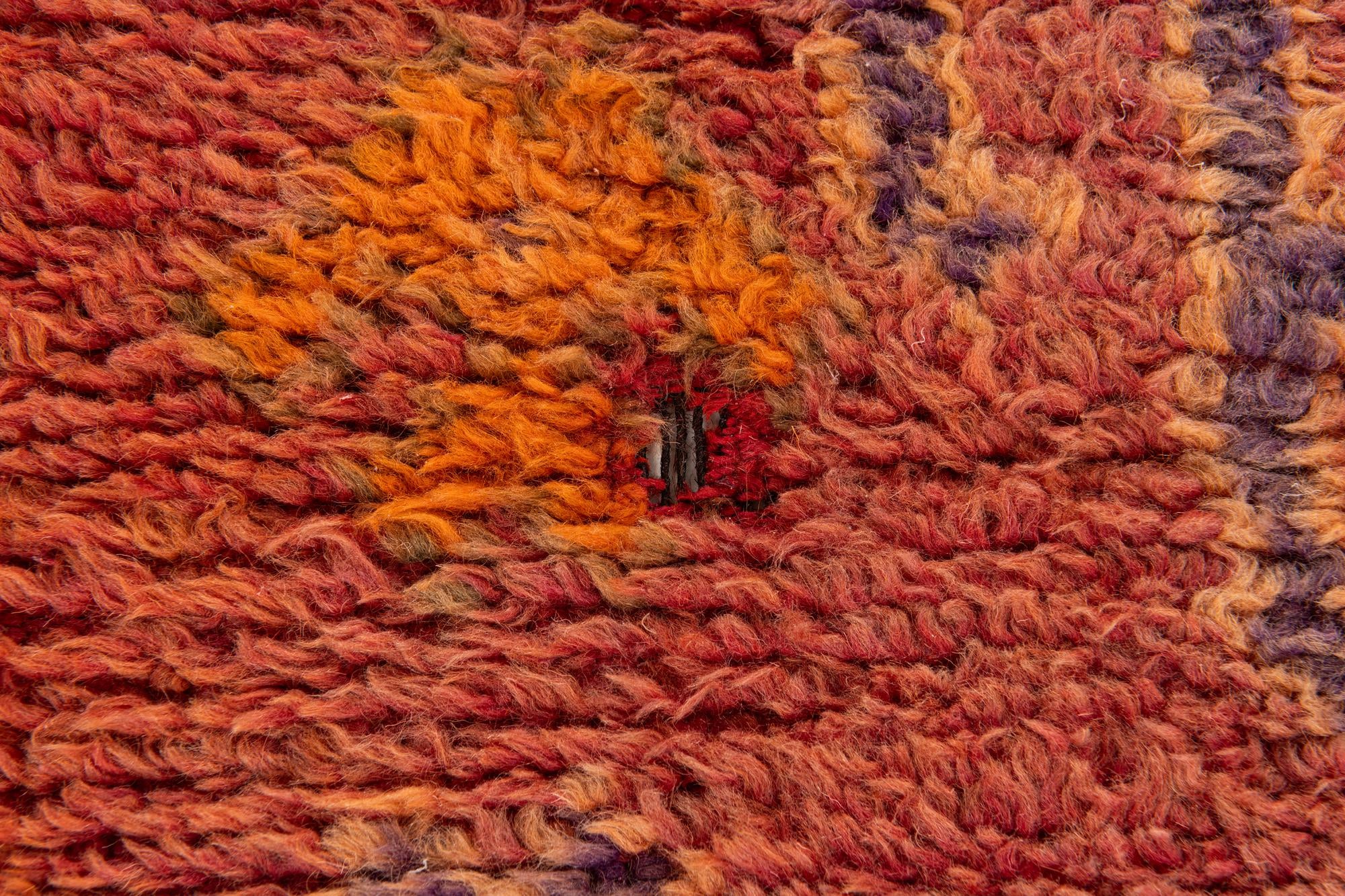 6' 5 x 12' 5 Hand Knotted Moroccan Wool Runner Rug