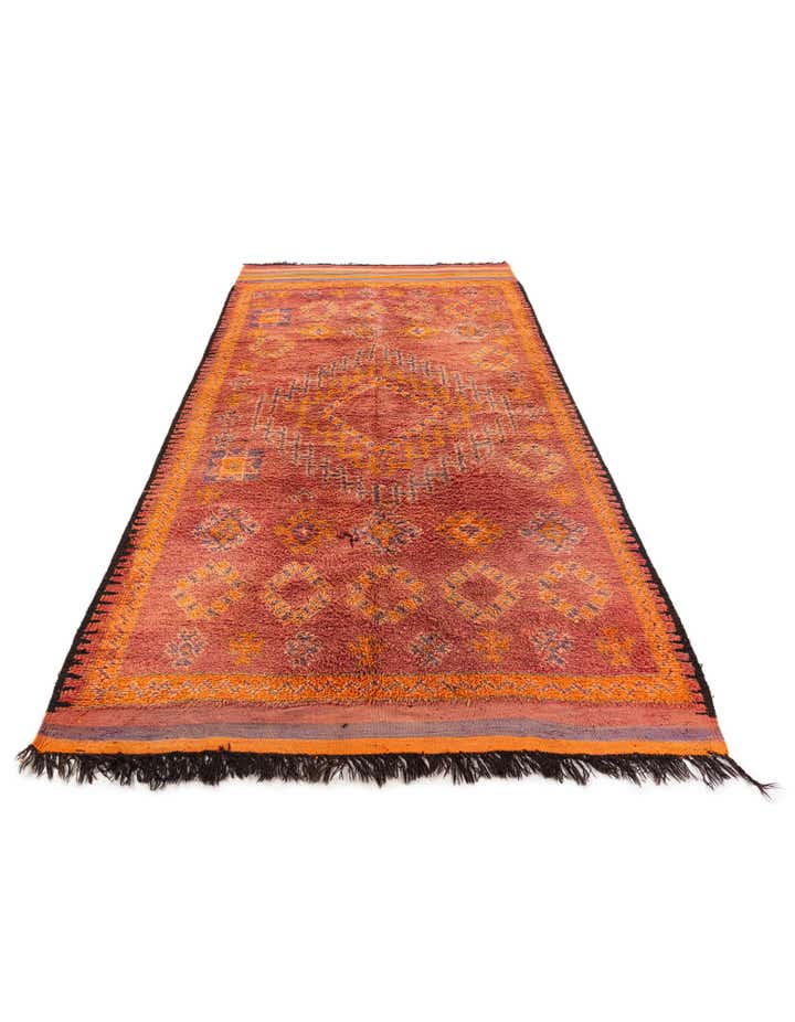 6' 5 x 12' 5 Hand Knotted Moroccan Wool Runner Rug