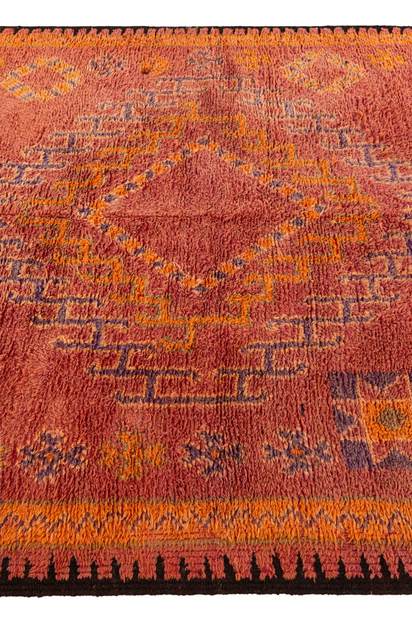 6' 5 x 12' 5 Hand Knotted Moroccan Wool Runner Rug