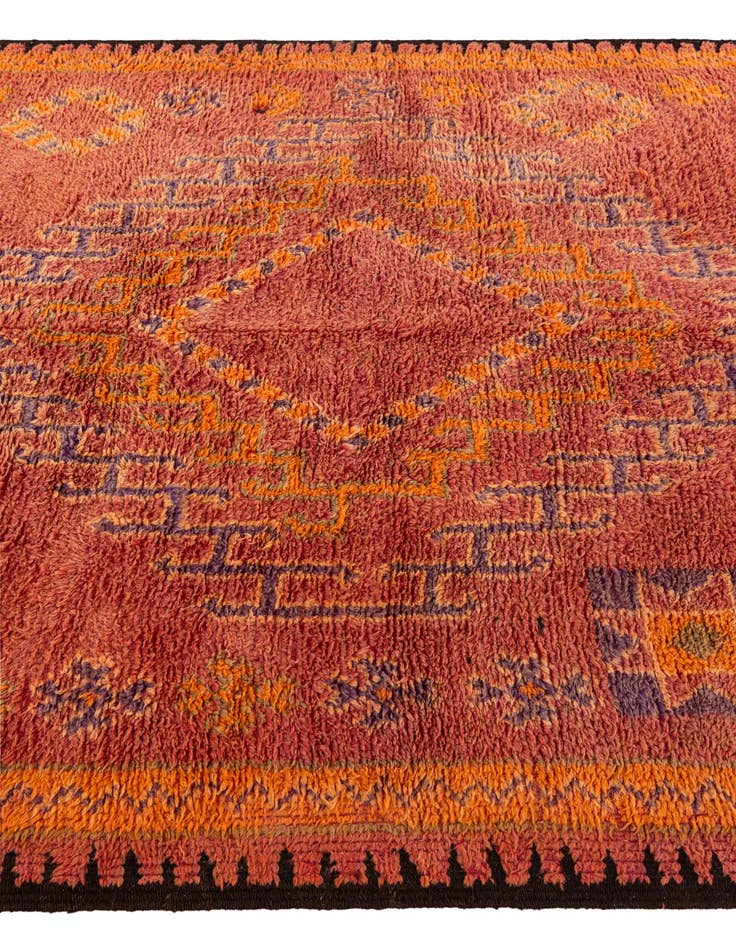 Detail image of 6' 5 x 12' 5 Hand Knotted Moroccan Wool Runner Rug