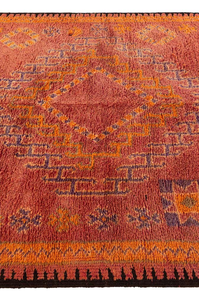 6' 5 x 12' 5 Hand Knotted Moroccan Wool Runner Rug