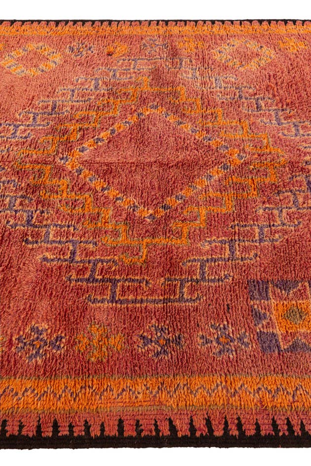 Detail image of 6' 5 x 12' 5 Hand Knotted Moroccan Wool Runner Rug