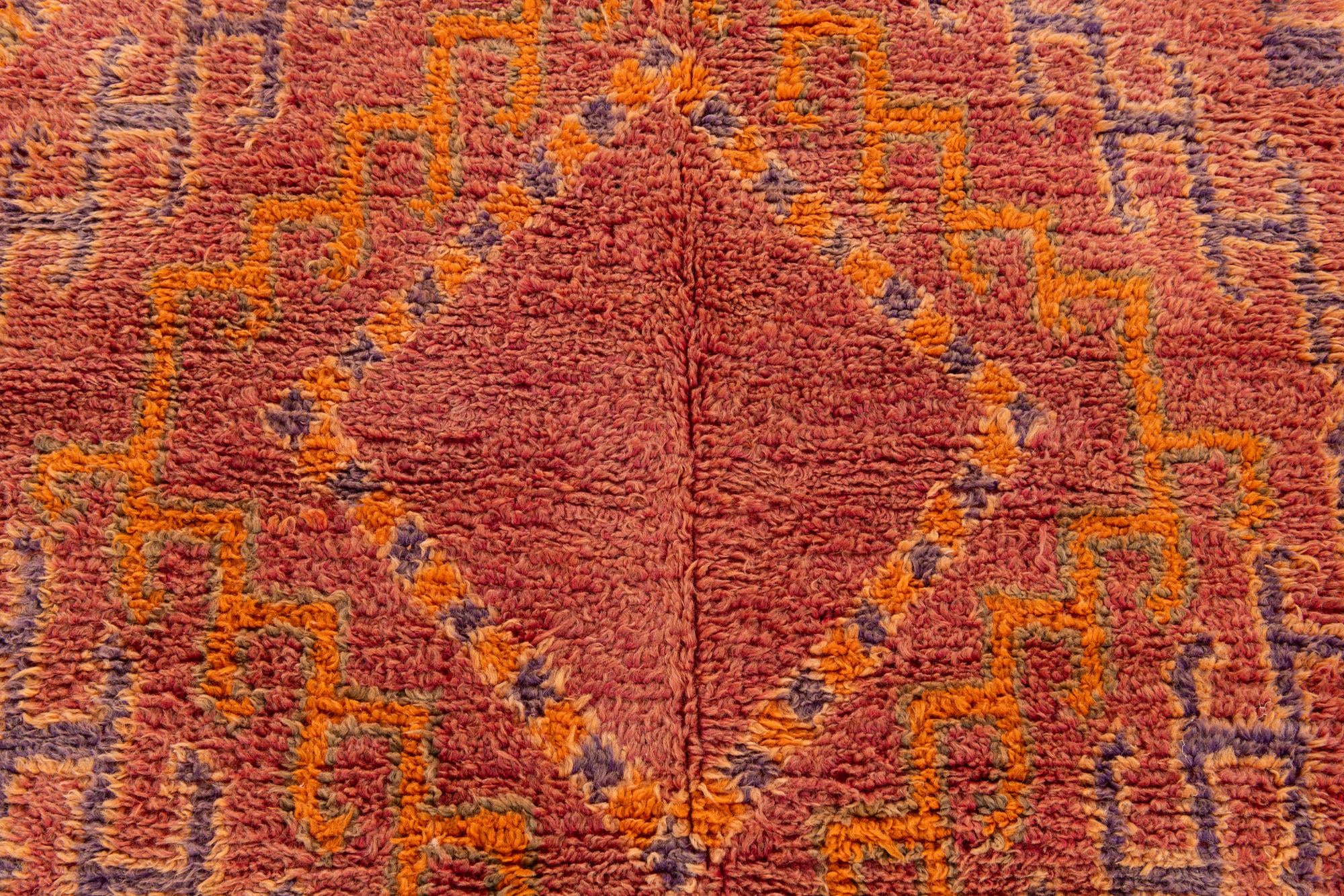 6' 5 x 12' 5 Hand Knotted Moroccan Wool Runner Rug