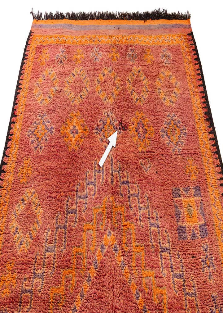 6' 5 x 12' 5 Hand Knotted Moroccan Wool Runner Rug