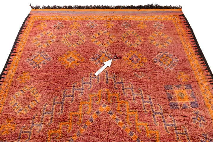 6' 5 x 12' 5 Hand Knotted Moroccan Wool Runner Rug