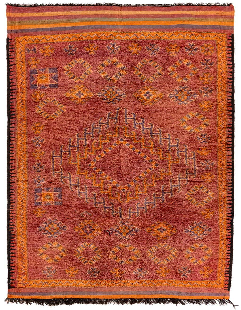 6' 5 x 12' 5 Hand Knotted Moroccan Wool Runner Rug