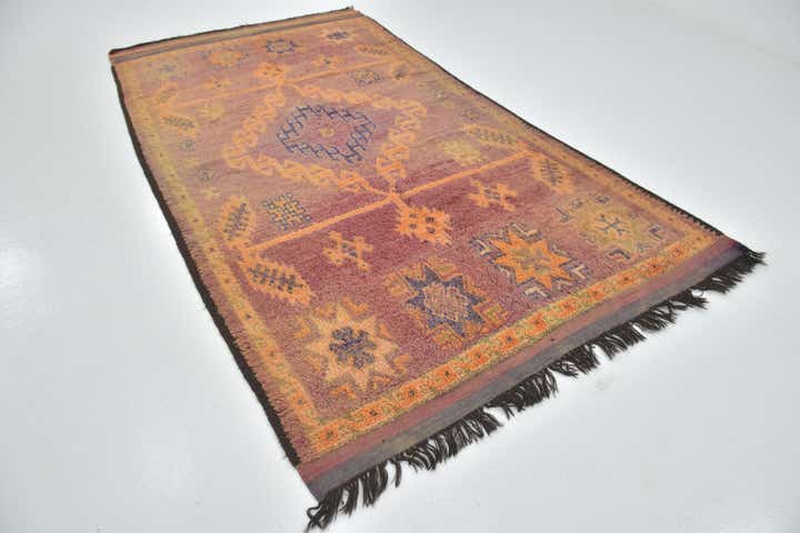 5' 10 x 11' 3 Hand Knotted Moroccan Wool Runner Rug