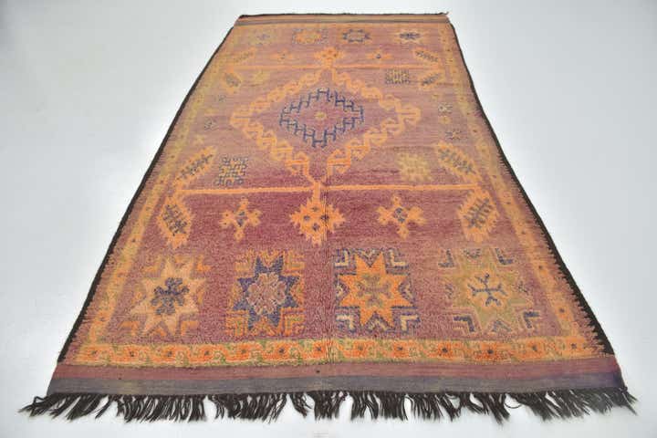 5' 10 x 11' 3 Hand Knotted Moroccan Wool Runner Rug