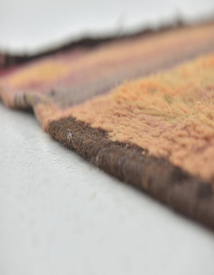 Detail image of 5' 10 x 11' 3  Hand Knotted Moroccan Wool Runner Rug