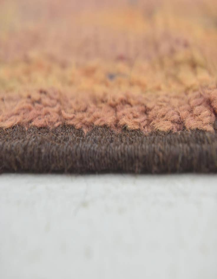 Detail image of 5' 10 x 11' 3  Hand Knotted Moroccan Wool Runner Rug