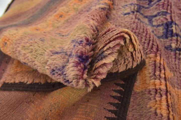 5' 10 x 11' 3 Hand Knotted Moroccan Wool Runner Rug