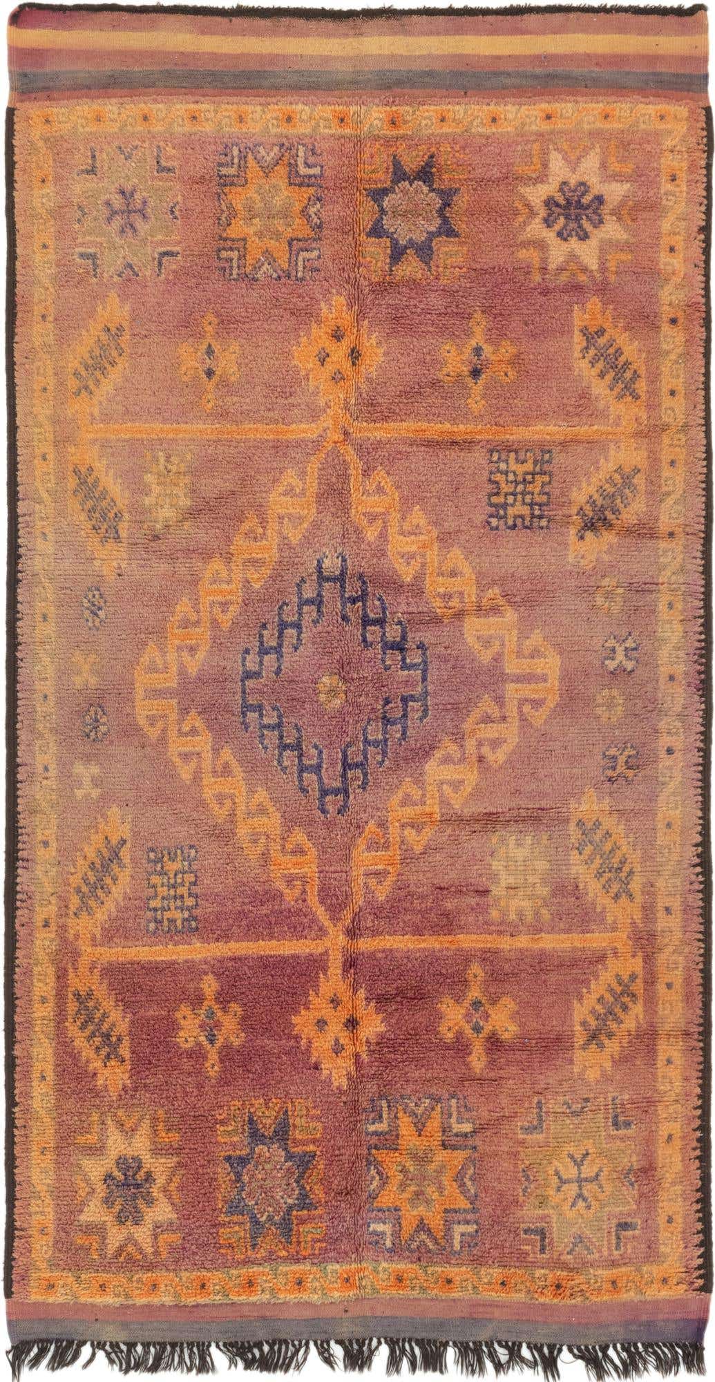 5' 10 x 11' 3 Hand Knotted Moroccan Wool Runner Rug