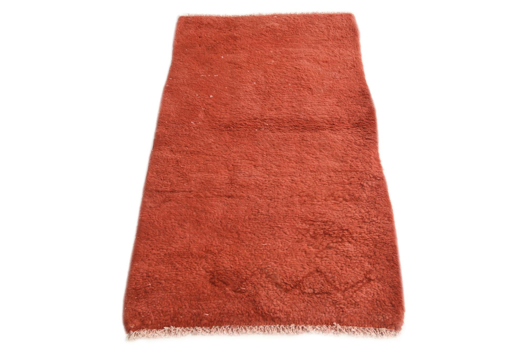 2' 3 x 4' 5 Hand Knotted Moroccan Wool Runner Rug