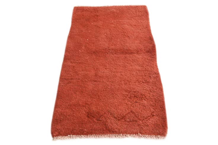 Detail image of 2' 3 x 4' 5 Hand Knotted Moroccan Wool Runner Rug