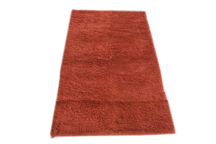 Detail image of 2' 4 x 4' 5 Hand Knotted Moroccan Wool Runner Rug