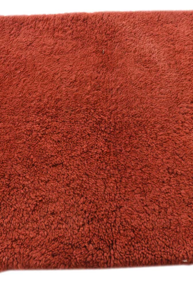 2' 4 x 4' 5 Hand Knotted Moroccan Wool Runner Rug