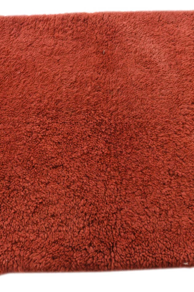 Detail image of 2' 4 x 4' 5 Hand Knotted Moroccan Wool Runner Rug