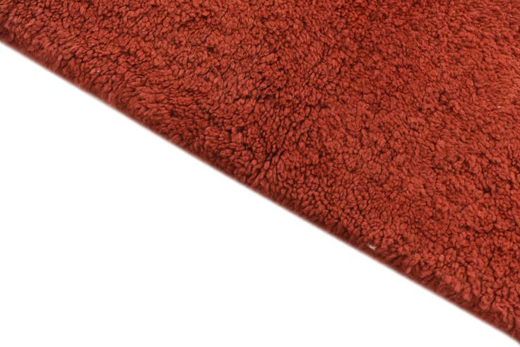 Detail image of 2' 4 x 4' 5 Hand Knotted Moroccan Wool Runner Rug