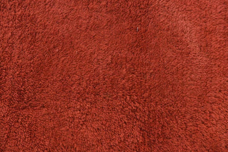 Detail image of 2' 4 x 4' 5 Hand Knotted Moroccan Wool Runner Rug
